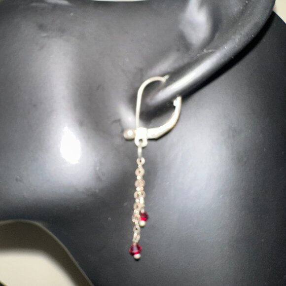 Red Swarvoski Choker & Multi-Earring Set - Picture 3 of 3